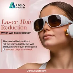 A common question we get is, "When will I see the results?". It is important to know that treated hairs do not fall out instantly. They will shed naturally over the course of several days to a week after your session, revealing smoother skin underneath.