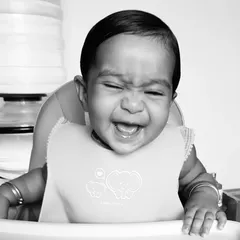 So much laughter during our feeding journey. These are the moments I cherish and the reason I'm so passionate about helping other moms experience the positive side of starting solids.