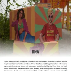 A feature in DNA newspaper, again highlighting our contribution to the celebrity wedding. We are proud to have our work recognized in the media.
