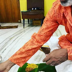 Serving the Sadya is a ritual in itself. Each item is placed on a specific part of the banana leaf. It is a joy for me to share these traditions with my guests.