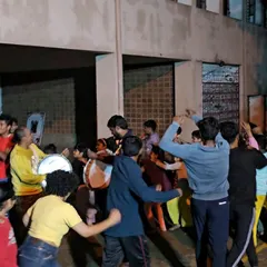 The whole dojo comes alive with drumming and dancing during our celebrations. It's a time to relax and bond after intense training.