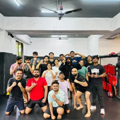 Team FFC Vashi posing after another great session. We train hard, but we always make time to celebrate the progress and enjoy the journey together.