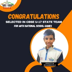 Congratulations to Chayya Bhardwaj for her selection in the CBSE U-17 State Team. We are proud to be a part of her journey.