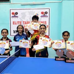 A proud moment with our young paddlers after securing multiple medals at the 3rd District Ranking in Dombivali. We manage tournaments that cater to emerging talent in categories like U-11, U-13, and U-15.