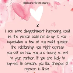 This channeled message is for those who may be facing disappointment in their relationship. The cards suggest your partner may not be meeting your expectations, and you might need to express how you feel.