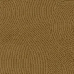 This swatch showcases a textured wallcovering with a pattern of overlapping circles. The raised, corduroy-like feel adds a sensory dimension to the design, inviting touch and closer inspection.
