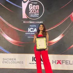 Holding the iGen Top 50 under 40 award. This honor reinforces my commitment to delivering design excellence, whether it's a modern office interior, a unique boutique store layout, or any other branded commercial space.