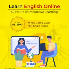We offer a 50-hour online English program designed to build fluency and practical communication skills. With expert guidance and immersive sessions, it's perfect for college students looking to master the global language of business and academia.