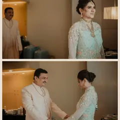The moment a father sees his little girl as a bride. Words fall short, but the pride and love in his eyes say everything. We cherish capturing these priceless father-daughter moments.