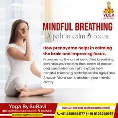 Mindful breathing is a path to calm and focus. This post introduces Pranayama and how techniques like Ujjayi and Anulom Vilom can transform your mental clarity.