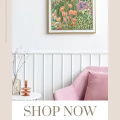 My 'Molded Impressions' collection is available for purchase. This piece, featuring a garden of sculpted flowers, is designed to bring renewed energy and a tactile experience to your home decor.