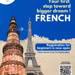 Your journey from Delhi to Paris starts with a single step. Learning French with us opens up a world of possibilities for travel, studies, and career growth. Our beginner courses are the perfect starting point for your big dream.