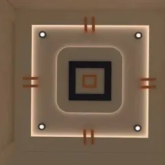 A variation of the square design, here I've added contrasting colors and small accent bars. This shows how a simple geometric shape can be customized to match your room's decor.