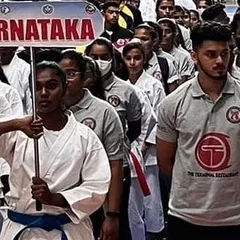 Proudly representing Karnataka at the national level. This experience helps me guide my students who aspire to compete for the state.