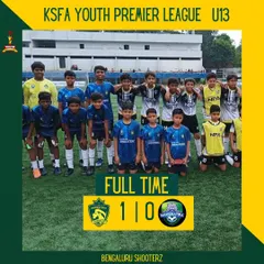 A solid 1-0 victory for our U-13 team against Nakshatra FA in the KSFA Youth Premier League. The team showed great composure to see out the win.