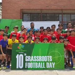 Celebrating the 10th AFC Grassroots Football Day. We are proud to promote the game at its most important level, with players from all our centers participating.