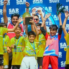 This is what pure joy and teamwork look like. Our young champions celebrating a hard-earned victory at the Pride Cup, lifting the trophy high.