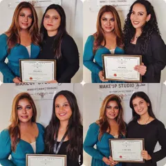 More happy graduates from my makeup academy. Seeing them with their certificates is an emotional and proud moment for me as their mentor.