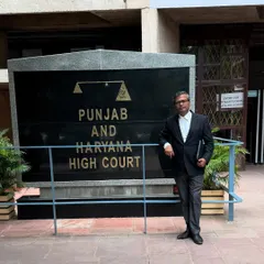 At the Punjab and Haryana High Court in Chandigarh for a case hearing. My work requires me to represent clients in various judicial forums across the nation.
