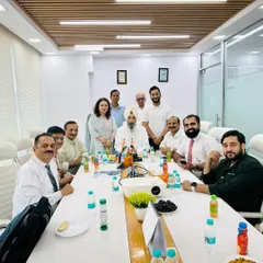 A successful collaboration begins with a productive meeting. Our team and clients gather in the conference room to discuss project details, ensuring alignment and a shared vision for the path forward.