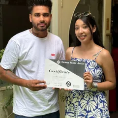 Another talented artist completes the journey. My goal is to see every student leave my Delhi studio with confidence and a new level of professional skill.