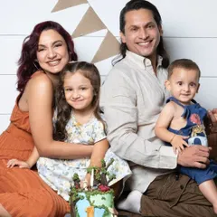 The whole family together to celebrate one whole year of love. This first birthday portrait is a beautiful keepsake of this special time.