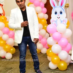Ready to host a bunny-themed first birthday party at Blue Pinch Hotel in Bangalore. I always coordinate with the event's theme to create a complete experience for you and your guests.