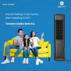Experience the peace of mind that comes with a truly secure, keyless home. Our Solity push-pull digital locks are designed for family convenience, eliminating the worry of lost keys and providing reliable, non-hackable security for your loved ones.