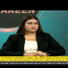 Discussing women's rights in India on DD Urdu. It's a pleasure to be part of initiatives that spread legal awareness.