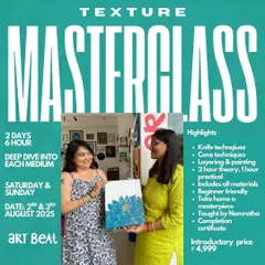Learn to create stunning 3D effects in our 2-day Texture Masterclass. We'll cover knife and cone techniques, layering, and painting to help you create a unique masterpiece.