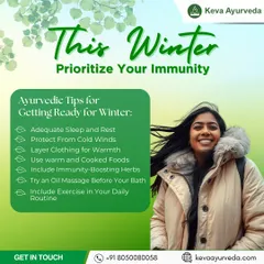 This winter, prioritize your immunity with simple Ayurvedic tips. Layering your clothing, eating warm foods, and getting adequate rest can help you stay healthy and strong.
