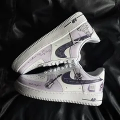 A top-down shot of the "Speak Now" custom sneakers, showing all the intricate details.