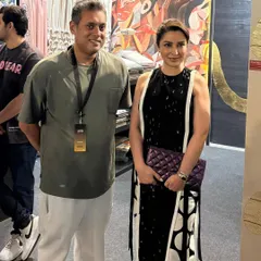 It was an absolute delight to welcome the wonderful Tisca Chopra to our booth at the Ajio Luxe Weekend. Her appreciation for design made for an engaging conversation about our stunning collection of wallpapers and fabrics.