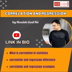 Understand the difference between Correlation and Regression with this detailed statistics session by Manish Goel Sir. The video includes examples to clarify the concepts.