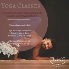 I am thrilled to offer rejuvenating yoga sessions at LshVa Art Space. These classes focus on building strength and flexibility through asana, and finding stillness through pranayama and meditation.
