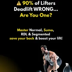 Did you know that up to 90% of lifters perform the deadlift incorrectly? We teach you how to master different variations like the normal, sumo, and RDL to save your back and boost your lift.