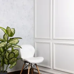 A different perspective of our white paneled corner, highlighting the clean lines and architectural detail that add a touch of class to any photoshoot.