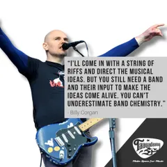 Some Wednesday Wisdom from Billy Corgan of The Smashing Pumpkins. He's right, you can't underestimate band chemistry. It's the magic we try to create in our band programs.