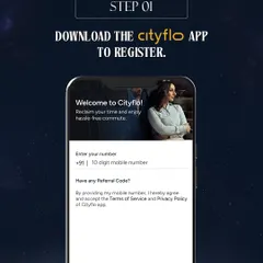 Step 1: To begin their journey to the concert, we instructed fans to download the Cityflo app and register their details, making the process of booking their commute straightforward and accessible.