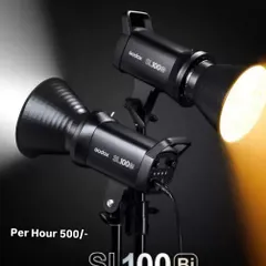 Need professional, continuous lighting for your video shoot? I offer Godox SL Series video lights for rent by the hour. These lights provide powerful, stable illumination to give your content a polished, high-quality look.
