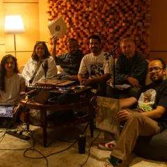 A truly special moment linking up with the legendary Gilles Peterson for a Worldwide FM showcase at the Boxout FM studio in New Delhi. I was featured alongside other amazing artists, exploring the vibrant sounds of India's music scene.