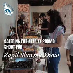 It was an honor to cater the promo shoot for The Kapil Sharma Show on Netflix. This buffet setup shows the variety I provide for all-day shoots, ensuring the cast and crew are well-fed with delicious and energizing meals, from breakfast to lunch.