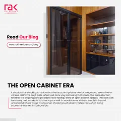 The era of open cabinets is here. This blog post feature shows a stylish walk-in wardrobe with open shelving and glass doors, a trend that adds a touch of class and convenience to any home.