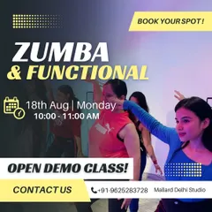 Ready to sweat, smile, and sculpt? My Zumba and Functional training demo class is the perfect introduction. It's a power-packed session that includes HIIT, steppers, and strength work.