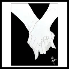 Inspired by song lyrics about waiting for someone, this pencil sketch of two hands interlocking in the dark is about connection and hope. It’s a simple, intimate drawing about reaching out for another.