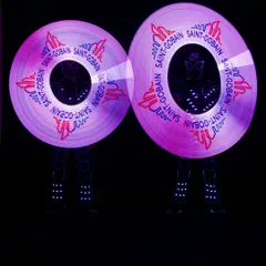 We put your brand in lights. This is our Pixel Poi act, where we program your company logo, brand name, or custom message into a stunning light show, perfect for corporate events and product launches.