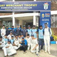 The Bihar U-16 team, with our star player Sarthak Jha, celebrating their historic Vijay Hazare Trophy win. This is a testament to our academy's commitment to producing high-performance cricketers.