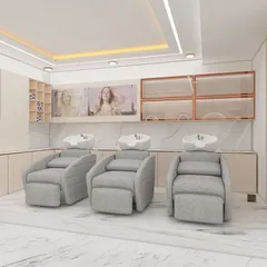 Our hair wash stations are equipped with comfortable, reclining chairs and professional-grade products. This is where many of our restorative treatments and relaxing hair spa services begin.