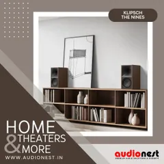 Klipsch "The Nines" are powerful, active bookshelf speakers that can fill a room with sound. They connect directly to a TV, turntable, or computer, offering a simple yet high-quality audio upgrade for any living space.