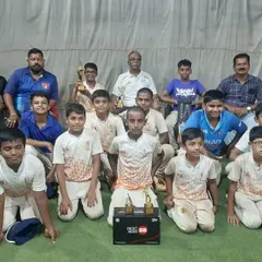 The victorious SCC team, captained by Parth Rane, after winning the TJL U-12 tournament. A proud moment for the entire academy.